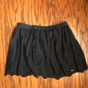 Hollister mini lace skirt